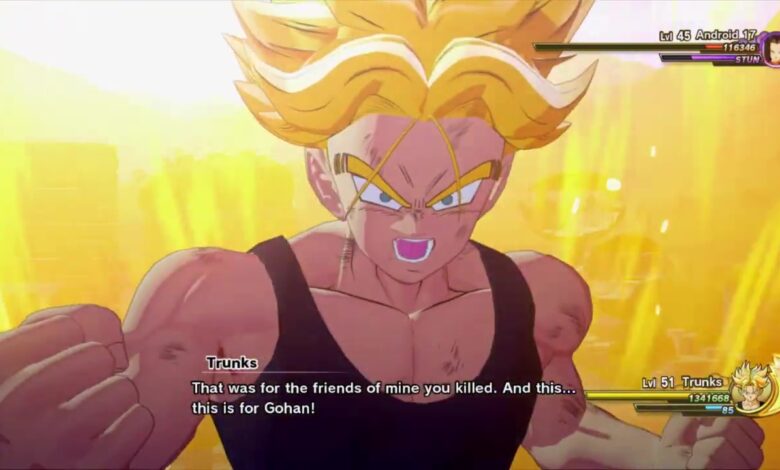 dragon ball z kakarot dlc trunks