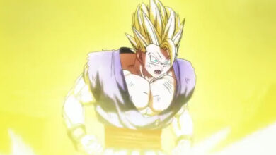 db super super hero gohan furia gialla